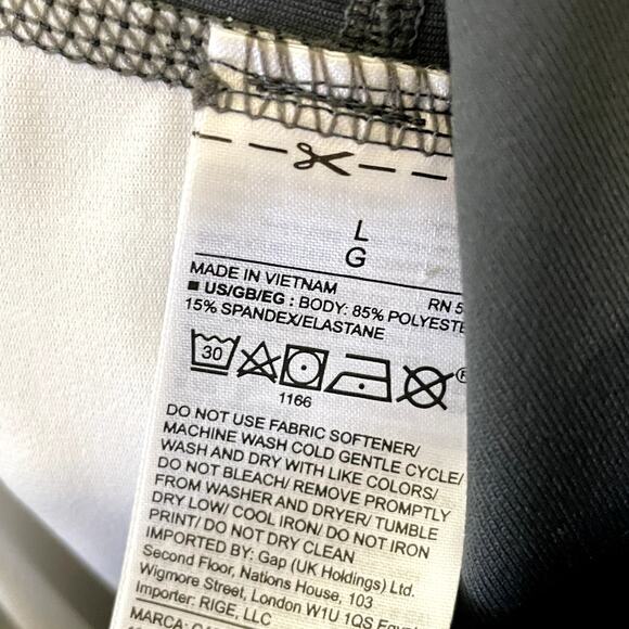 GAP Fit Gfast Blue and Gray Cropped Leggings L - Picture 7 of 7